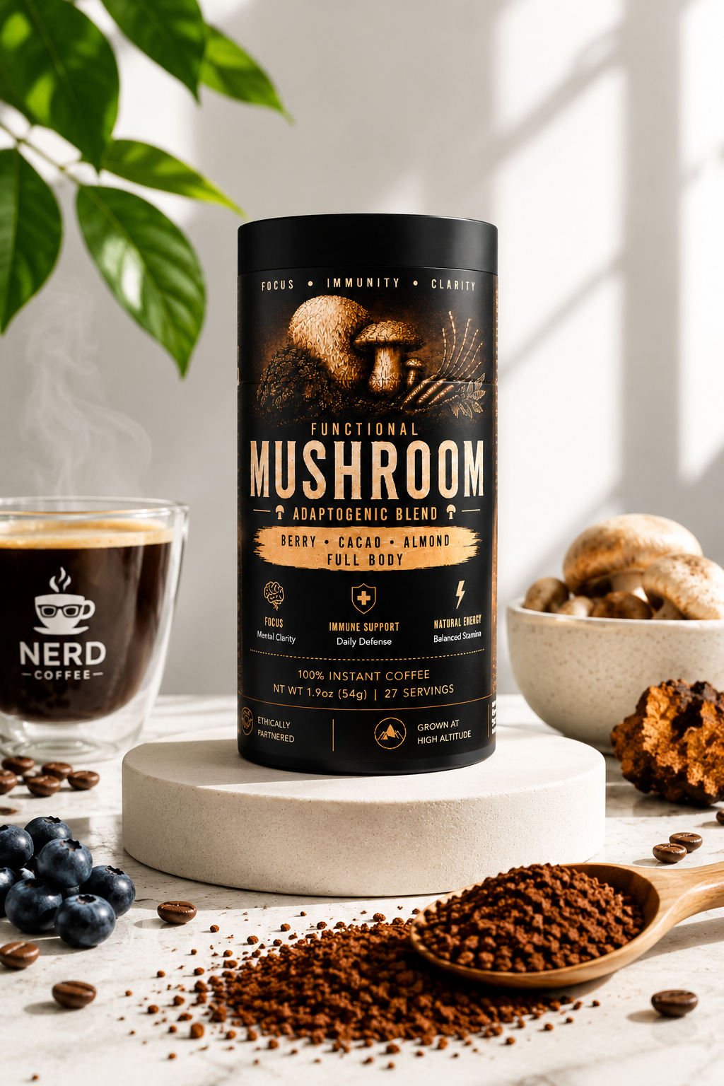 INSTANT MUSHROOM COFFEE