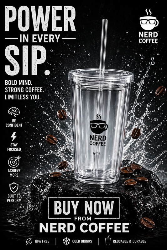 Clear plastic tumbler